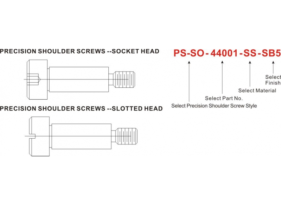 PRECISION SHOULDER SCREWS SOCKET HEAD (American Standard)